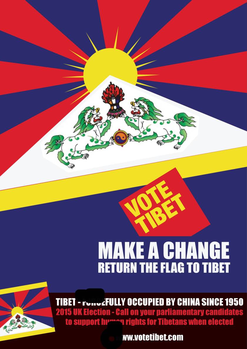 Flag #votetibet2017 - vt-poster-flag